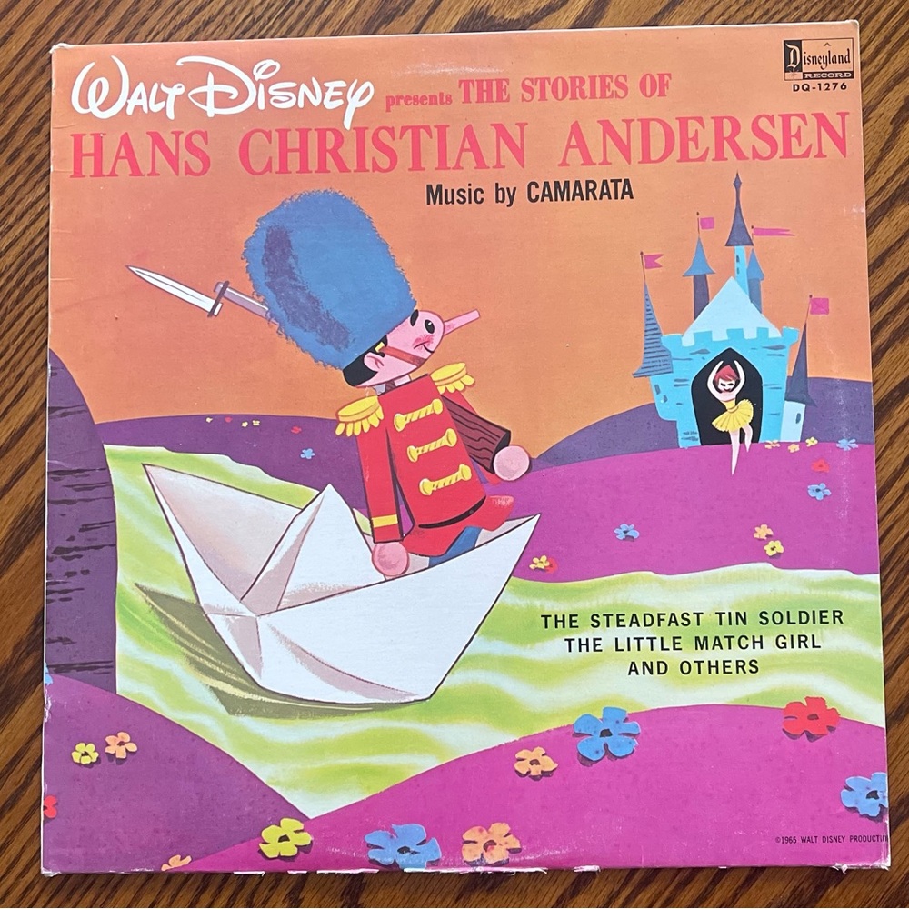 Walt Disney Stories HANS CHRISTIAN ANDERSEN LP Record Camarata 12” 33 RPM
